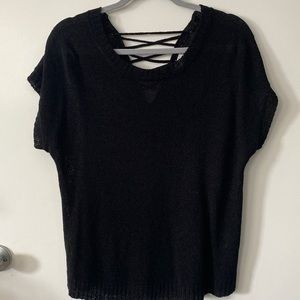 Mine Black Knit Top